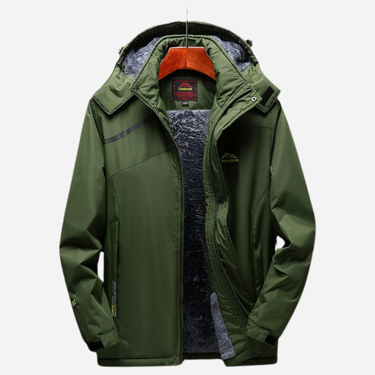 Veste Imperméable Homme Doublée Polaire