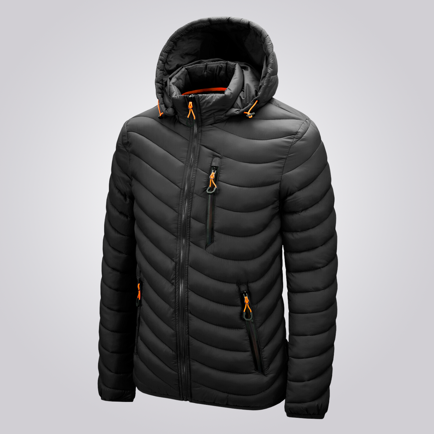 Veste Puffer Homme à Capuche Amovible