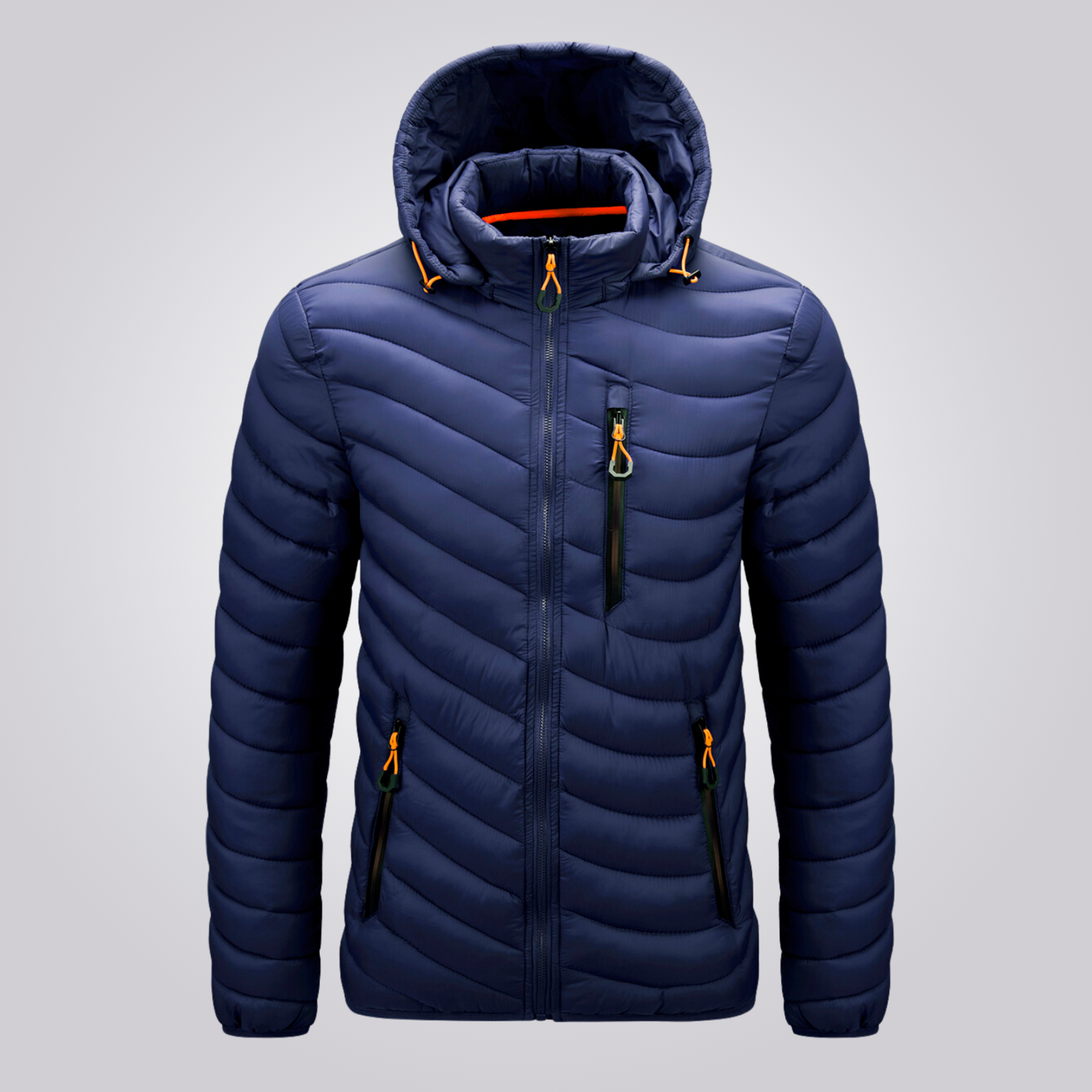 Veste Puffer Homme à Capuche Amovible